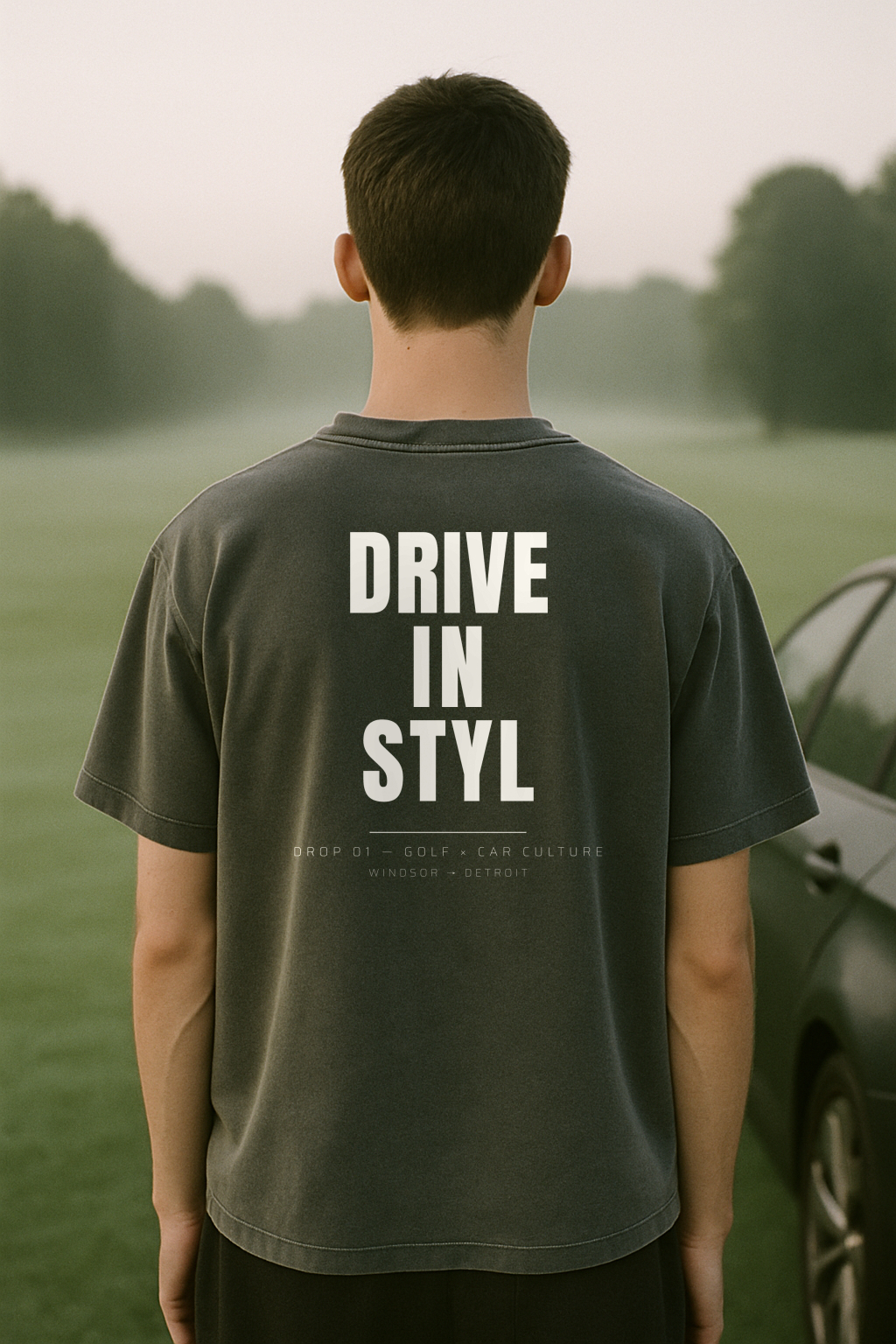 Back print tee